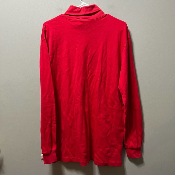 Mickey & Co Vintage red embroidered turtleneck size Medium - Picture 3 of 6